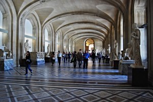 A Sculpture Gallery inside Th Louvre