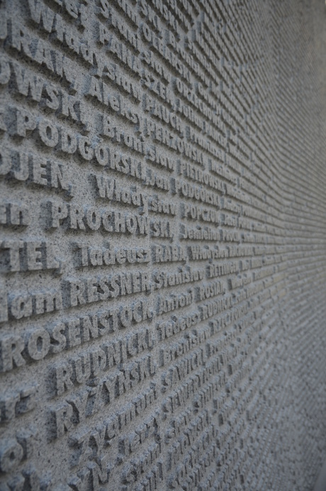 Polish Victims Wall of Names