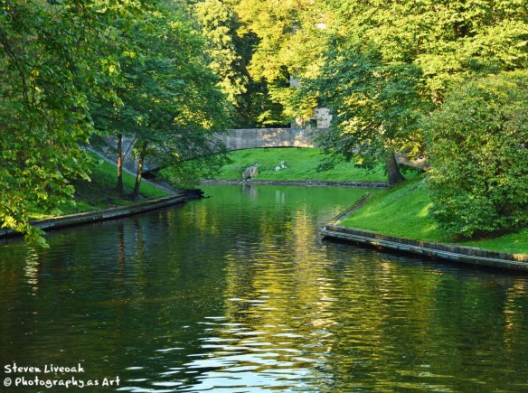 Stone Bridge Over Canal - Riga